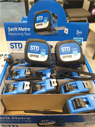 METRE ŞERİT 3 MT X 16 MM STD ( 12 AD )